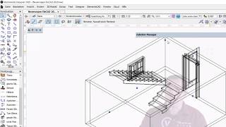 Fenster Türen Wände Treppen Dächer in Vectorworks Basic [upl. by Anaugahs]