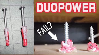 Duo Power Anchors Failing DuoPower Anchor Review Drywall  Plasterboard  Concrete Anchor or Plug [upl. by Anaynek844]