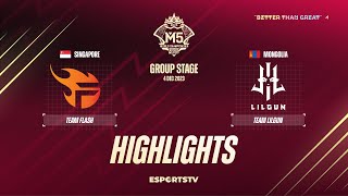 Team Lilgun vs Team Flash HIGHLIGHTS M5 World Championship Group Stage  FL vs LG [upl. by Jillayne290]