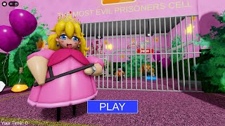 🎀UPDATE SWEET PRINCESS BARRYS PRISON RUN roblox scaryobby [upl. by Aerdma797]