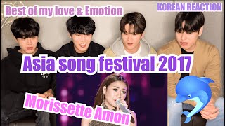 Korean React To 🇵🇭Morissette Amon Asia Song Festival 2017 Video🐬🐬 [upl. by Nylidnarb]