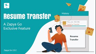 Zapya Go Exclusive Resume Transfer Tutorial [upl. by Mapes80]