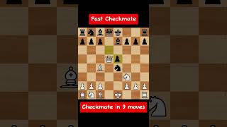 Fast CheckmateCheckmate in 9 moves chess [upl. by Scharaga]