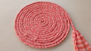 Doormat Making At Home  Paydan Banane Ka Tarika  Craft With Priya [upl. by Ahker]