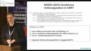 TORSTEN SLOWINSKI Regional Citrate Anticoagulation in CRRT [upl. by Verdi192]