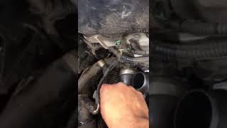 Bmw 2014 320i replacing a thermostat [upl. by Ahsaenat]