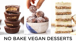 HEALTHY VEGAN NO BAKE DESSERTS ‣‣ easy to make [upl. by Eninotna]