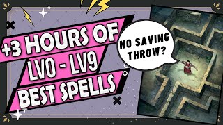 3 Hours of The Best Spells of Every Spell Level To Fall Asleep to Cantrips  Lv9 [upl. by Lewert]