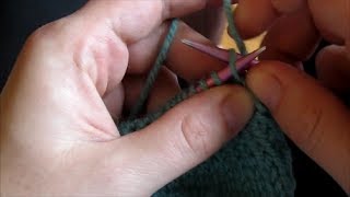 How to Knit Through the Back Loop Ktbl [upl. by Deraj]