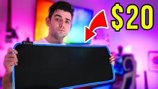 20 CHEAP RGB Extended Mousepad Its AMAZING [upl. by Sivlek]