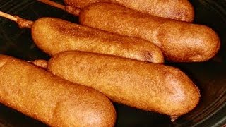 Homemade Corn Dogs Recipe  Street Food [upl. by Khai]