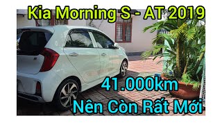 Kia Morning S 125 số tự động xe chạy được 41000km nên còn đẹp như mới [upl. by Jerrol]