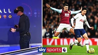 Jamie Carragher recreates HeungMin Sons sensational goal vs Burnley using VR [upl. by Iew]