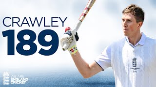 One of The GREAT Ashes Hundreds  Zak Crawley Smashes 189 off 182 Balls  England v Australia [upl. by Natsyrk]