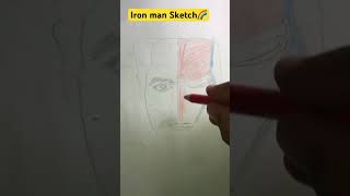 Iron man Sketch Drewing art So beautiful sketch [upl. by Kasey]