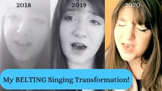 My Belting Singing Transformation [upl. by Jarred559]