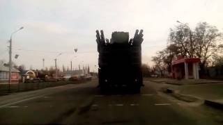 96K6 PantsirS1 in Lugansk [upl. by Engen728]