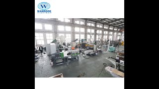 Plastic Film Woven Bag Double Stage Water Ring Pelletizer Machine Plastic Granulator Line [upl. by Oicinoid609]