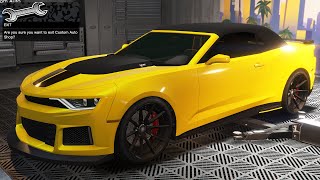 GTA 5 Online  Declasse Vigero ZX Convertible Chevrolet Camaro  DLC Vehicle Customization [upl. by Namdor]