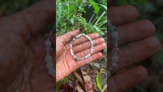 Crackle beads bracelet🦋🦋 mystyle handmade [upl. by Ecnarretal]