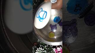 Cup plate art in floating pen trending art [upl. by Torray]