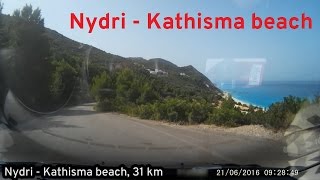 Lefkada driving Nydri to Kathisma beach [upl. by Eaver]