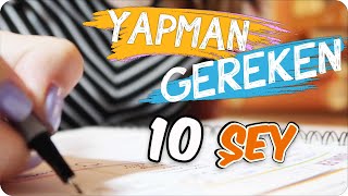 OKULA DÖNMEDEN YAPMAN GEREKEN 10 ŞEY ✔ [upl. by Nimaynib]