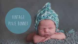 KNITTING TUTORIAL  FAST AND EASY CHUNKY NEWBORN HAT [upl. by Ettedualc385]