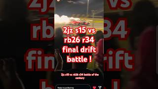 HI TEC DRIFT ALL STARS FINAL BATTLE  2JZ S15 VS RB26 R34 [upl. by Sonnie443]