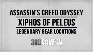 Assassins Creed Odyssey Legendary Chest Locations  Xiphos of Peleus  Legendary Gear  Weapons [upl. by Eltsyrhc]