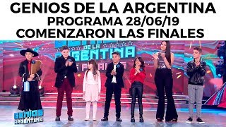 Genios de la Argentina en Showmatch  Programa completo 280619  Comenzaron las finales [upl. by Akerboom]