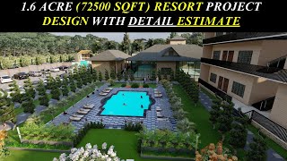 16 ACRE RESORT PROJECT TOUR  RESORT DESIGN IDEAS  RESORT COST [upl. by Nnyltak]