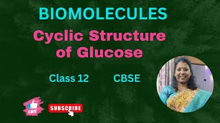 Cyclic structure of Glucose  Biomolecules  chapter 10  Class 12  CBSE ncertclass12chemistry [upl. by Oab23]