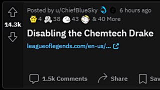 Riot is removing Chemtech Drake [upl. by Nemajneb673]