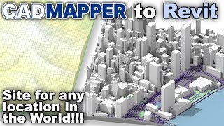 Topography for any Site with CADmapper  Revit Tutorial [upl. by Whitver]