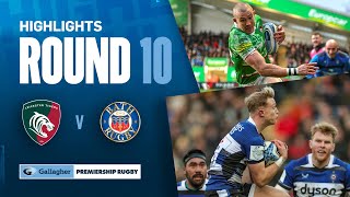 Leicester v Bath  HIGHLIGHTS  Closing 2023 With A Bang  Gallagher Premiership 202324 [upl. by Leunamme]