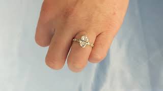 Classic Style Oval Lab Diamond Engagement Ring Marquise and Round DiamondMoissanite Twist Ring [upl. by Esau452]