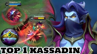 Wild Rift Kassadin  Top 1 Kassadin Count skin Gameplay Rank Season 11 [upl. by Etiuqram81]