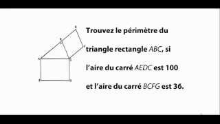 Périmètre triangle rectangle  Exercice mathématiques secondaire 1 secondaire 2  Exercices math [upl. by Walczak]