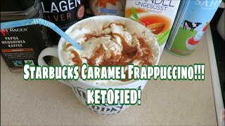 KETO STARBUCKS CARAMEL FRAPPUCCINO CANT TELL A DIFFERENCE KETOGENIC DIET FRIENDLY RECIPE [upl. by At]