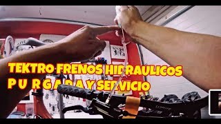 FRENOS HIDRAULICOS TEKTRO SERVICIO Y PURGADA 2018 [upl. by Omar744]