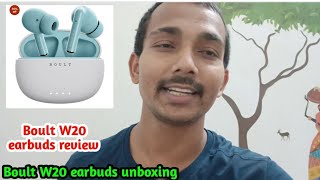 Boult W20 earbuds unboxing  Boult W20 earbuds review  Boult W20 earbuds unboxing 2024 [upl. by Cailly]