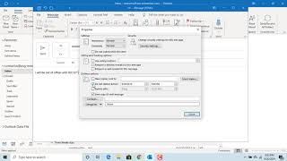 How to Schedule an email in Outlook  Office 365 [upl. by Broome]