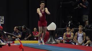 Taylor Burkhart – Vault – 2019 US Gymnastics Championships – Junior Men Day 1 [upl. by Suoivatnom750]