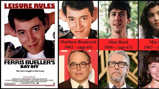 Ferris Buellers Day Off Cast 1986  Then and Now [upl. by Jaela]