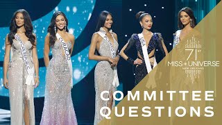 71st MISS UNIVESE  Top 5 QUESTIONS  Miss Universe [upl. by Cumings]