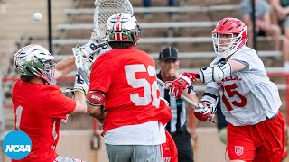 Cornells CJ Kirst scores 7 goals in first round win vs Ohio State [upl. by Albin]