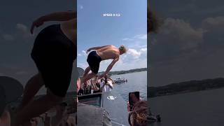 JOAN´S JUMP  TRIPLE DLEG  IG sautdupingouin64 Norway OMFG trampoline diving trampoline [upl. by Anayet]