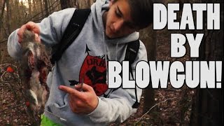 GRAPHIC Blowgun Hunting Ep 10  Toughest Squirrel Ever [upl. by Elburt]