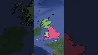 As diferenças entre Inglaterra Grã Bretanha e Reino Unido historia curiosidades historyshorts [upl. by Oirromed]